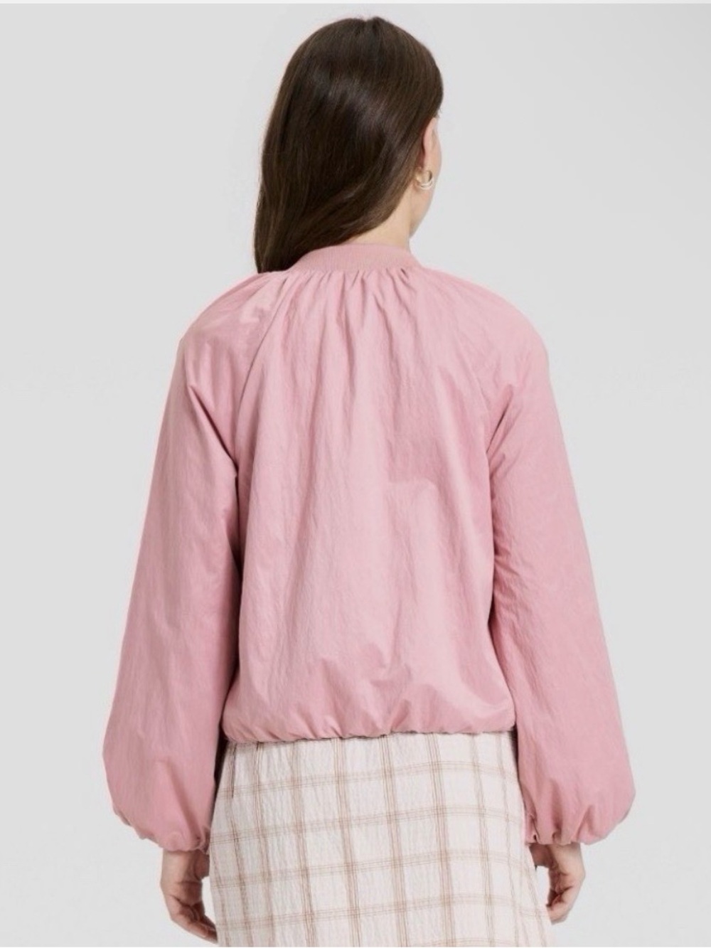 A New Day Women's Lightweight Bomber Jacket Pink Rose NWT - Picture 2 of 3